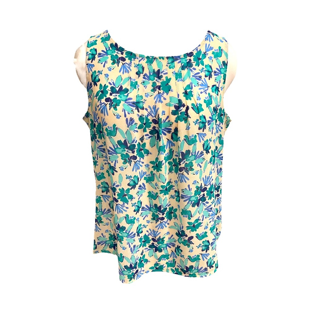 Loft Sleeveless Floral Blouse Size LP